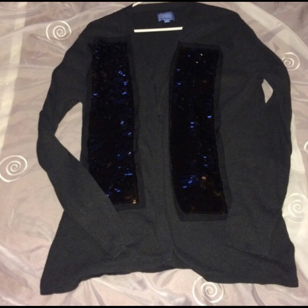 Simply Vera by Vera Wang Sequined Panel Cardigan